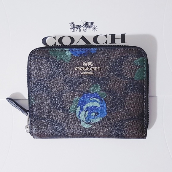 Coach Handbags - Authentic Coach Signature Small Zip around Wallet